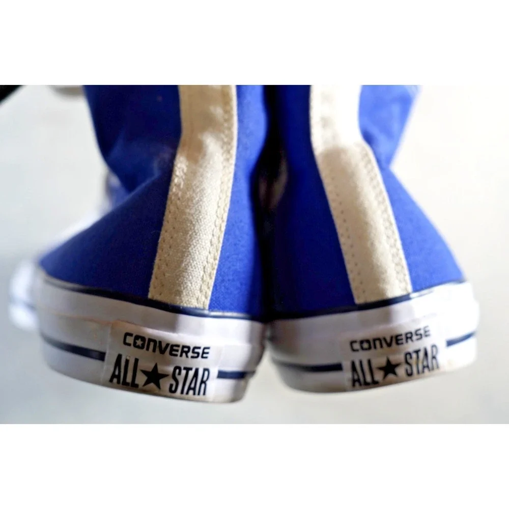 NEW Converse Chuck Taylor All Star Double Upper High Top Blue Stars Sz 13 - Picture 5 of 11